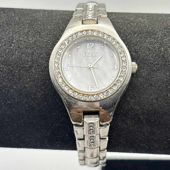 Silver Crystal Folio Watch - Picture 1 of 5